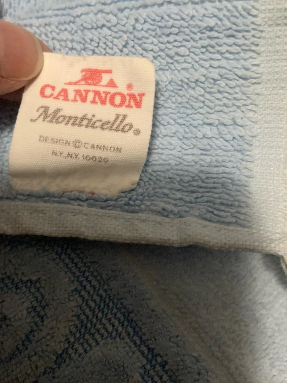 Blue Cannon Monticello Bath Towels